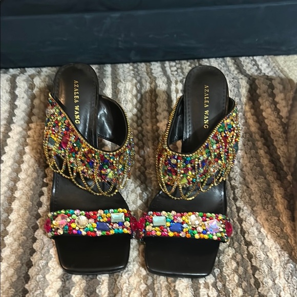 Shoes - Multicolor Embellished Women's Sandals